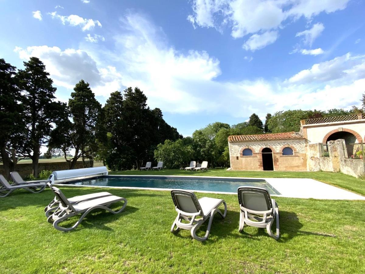 Domaine De Lanis - Maison D'Hotes Avec Parc Et Piscine Castelnaudary Esterno foto